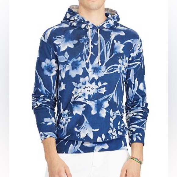 Polo Ralph Lauren Floral Spa Terry Hooded Sweatshirt Size XXL